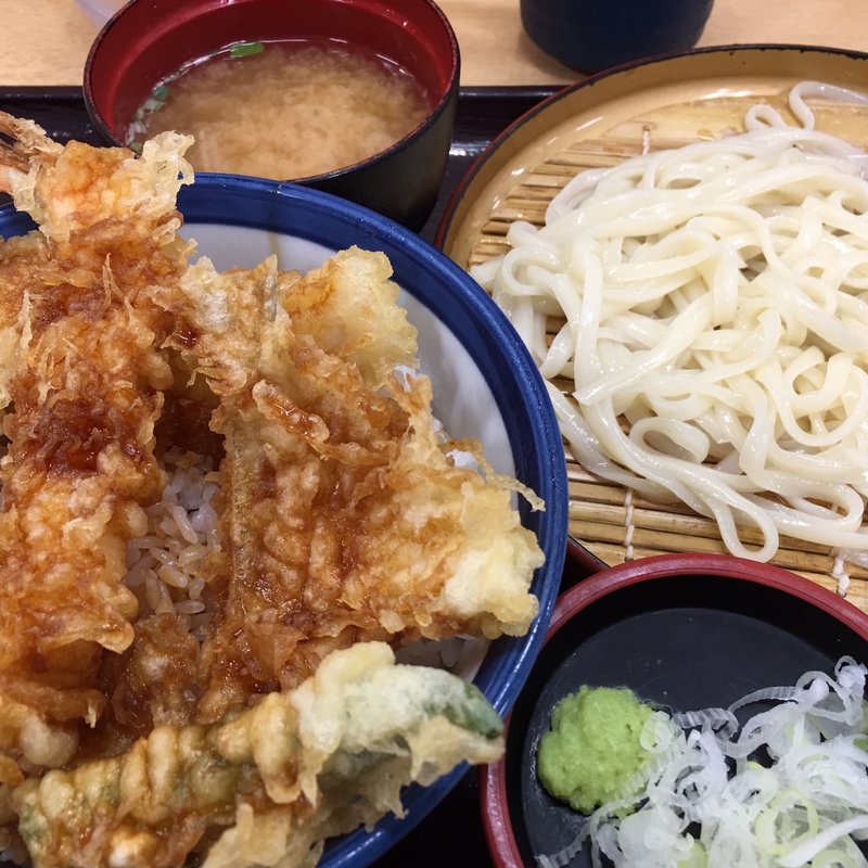 天丼と小うどんセット(天丼てんや 上野店 )