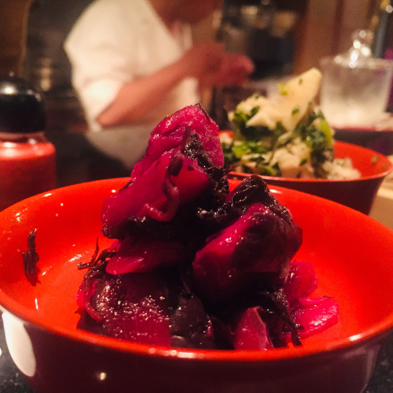 自家製柴漬け、刻み蕪(魚会 )