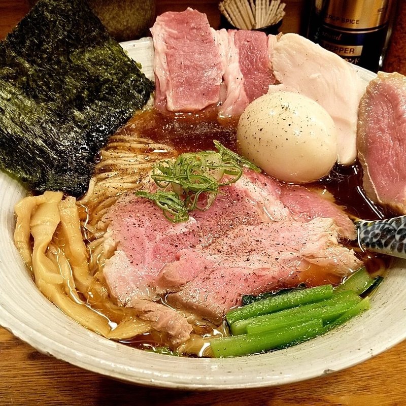 味玉肉増し醤油そば(中華そば きなり)