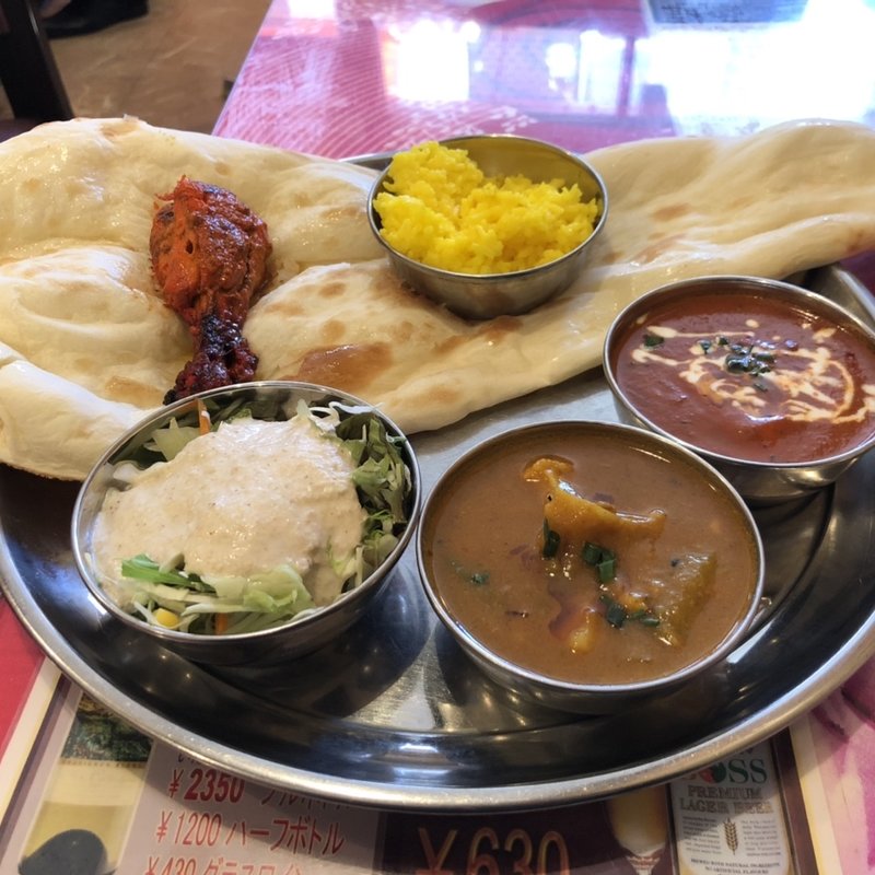 Ｃセット ダブルカレータンドリーチキン(コルカタ 千歳船橋店)