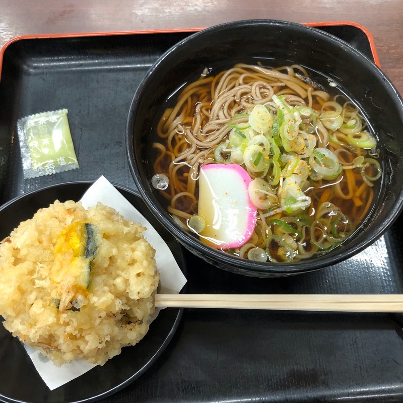 季節のかき揚げそば(駒ヶ岳サービスエリア(上り線))