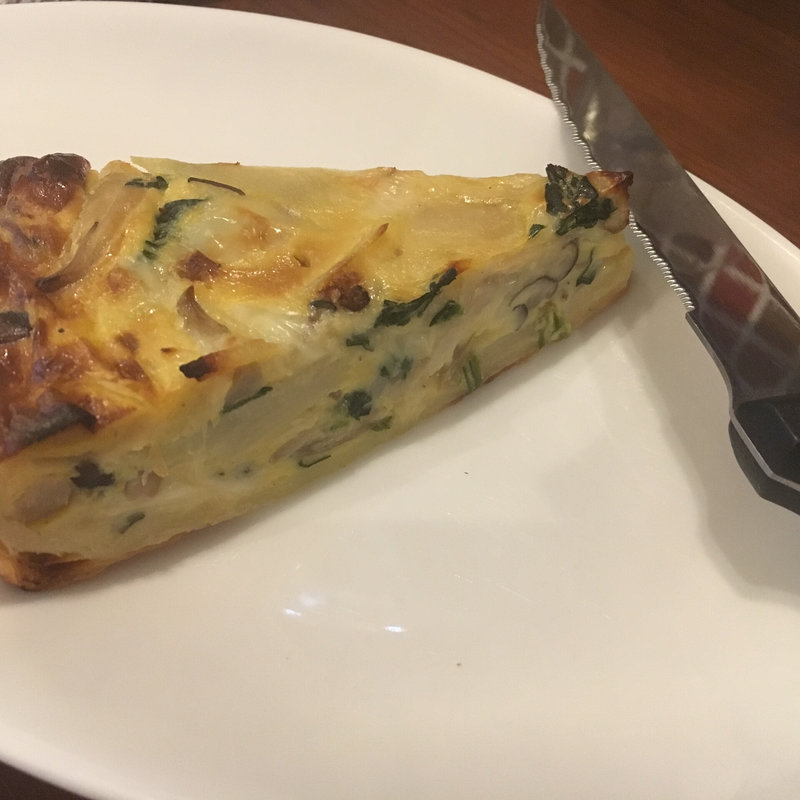 ほうれん草とキノコのキッシュ(ぐらんぱ )