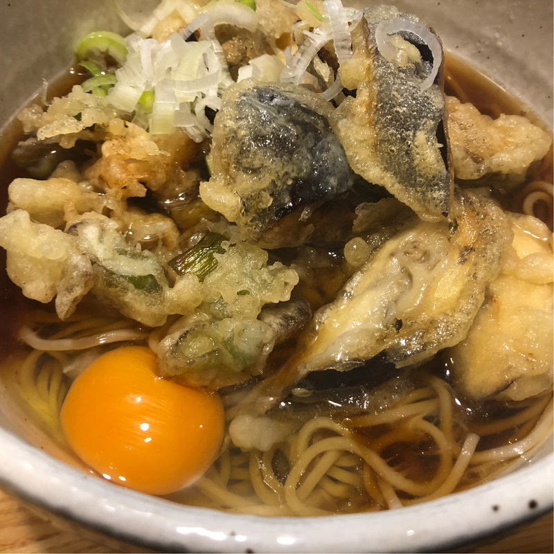天たまそば➕天ぷら(福そば )