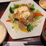 ポテマヨ唐揚げ定食