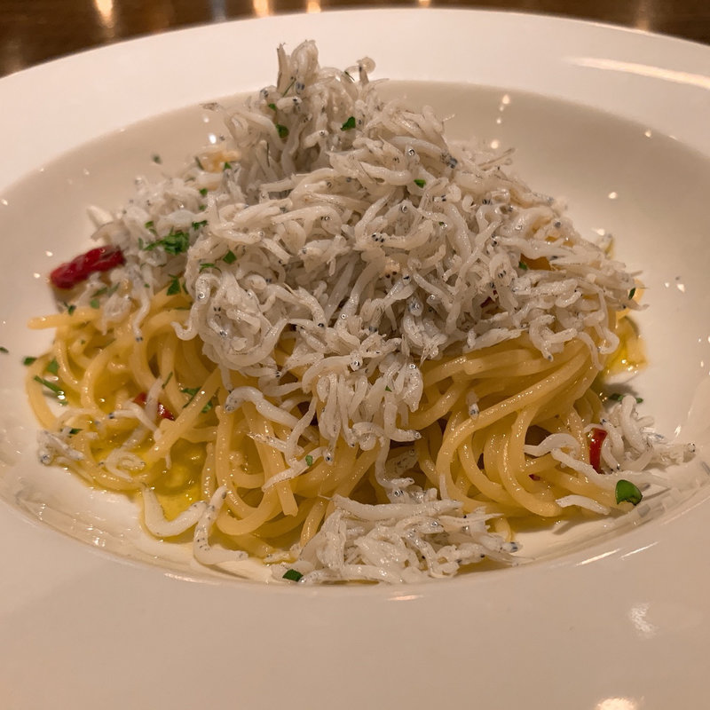 しらすのペペロンチーノ(ラ・ボエム クアリタ 渋谷)