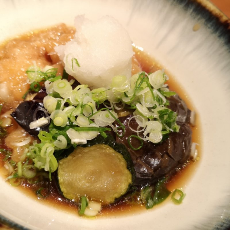 鱧となすの揚げ出し(世田谷おかふく)