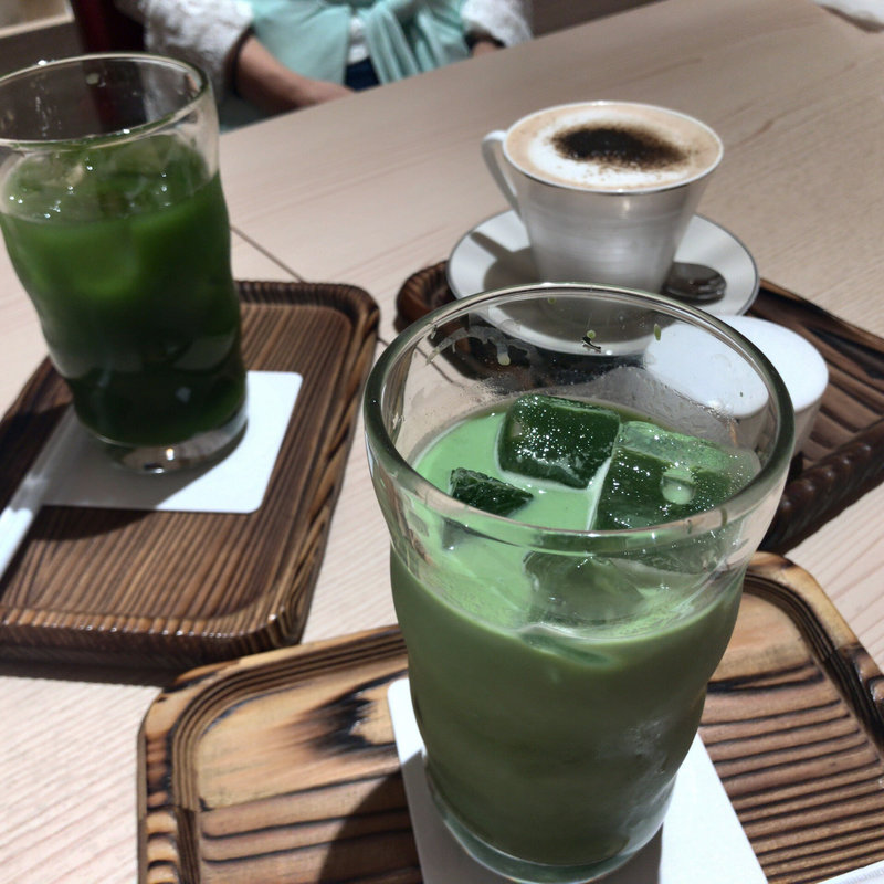 抹茶ラテ(冷)/ほうじ茶ラテ(温)/グリーンティー(京はやしや そごう大宮店)