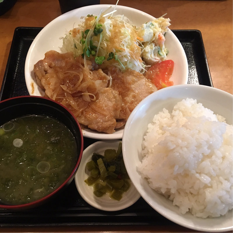 生姜焼き定食(花の木 （はなのき）)
