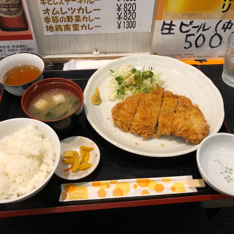 トンカツ定食(とんかつ かつ屋)