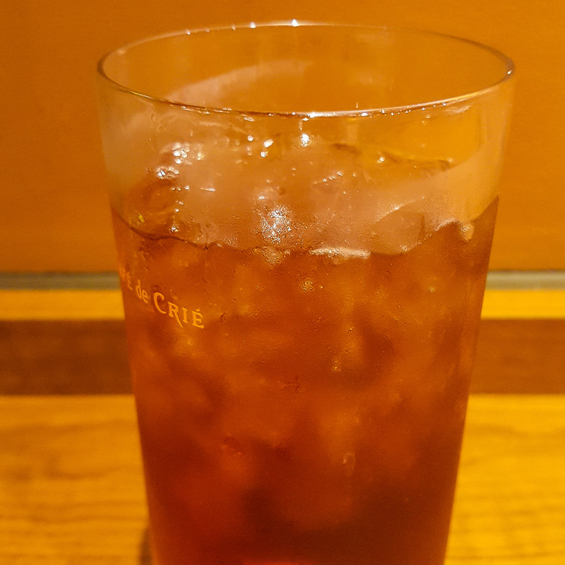 アイスティー(カフェ・ド・クリエ市ヶ谷駅前店)
