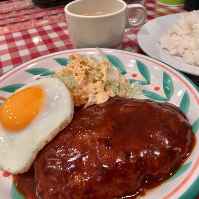 デミたまハンバーグ定食(190g)(キッチンセブン 街のハンバーグ屋さん 浅草橋店 )