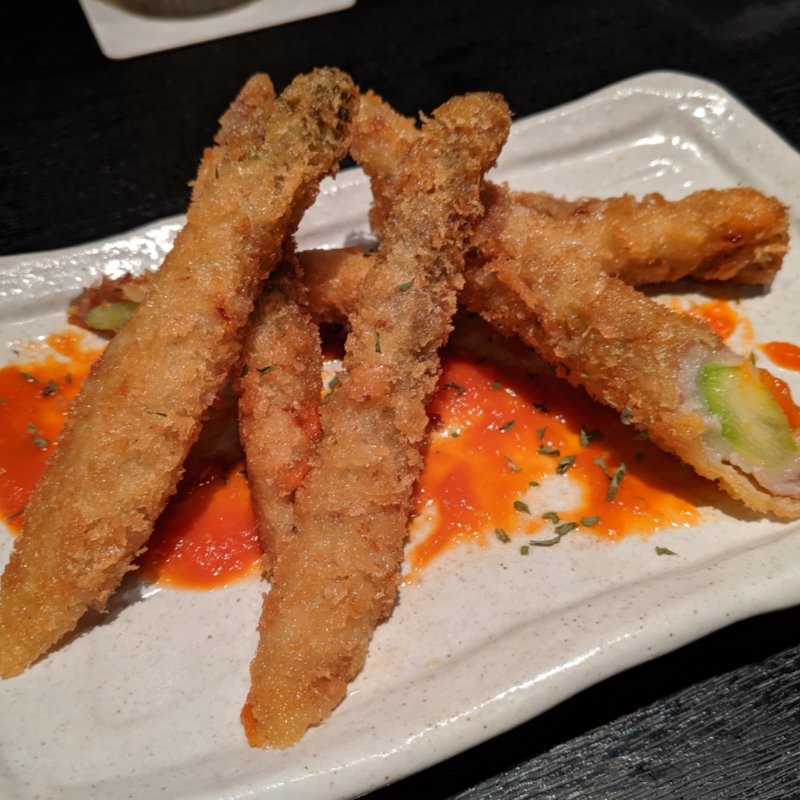 アスパラ肉巻きフライ(満月はなれ)