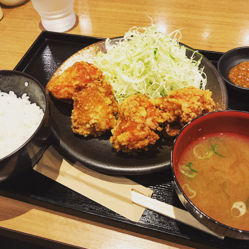 から揚げ定食(鶏千 祖師ヶ谷大蔵店)