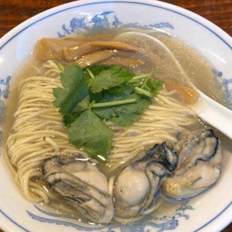 牡蠣そば(初代青樹)