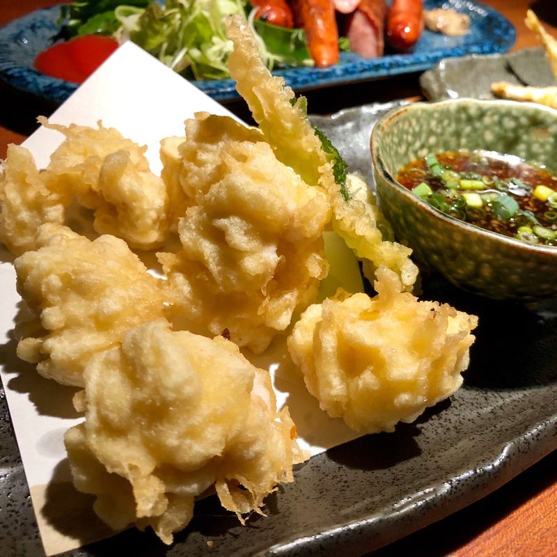 天ぷら盛り合わせ(月○海 香椎店)