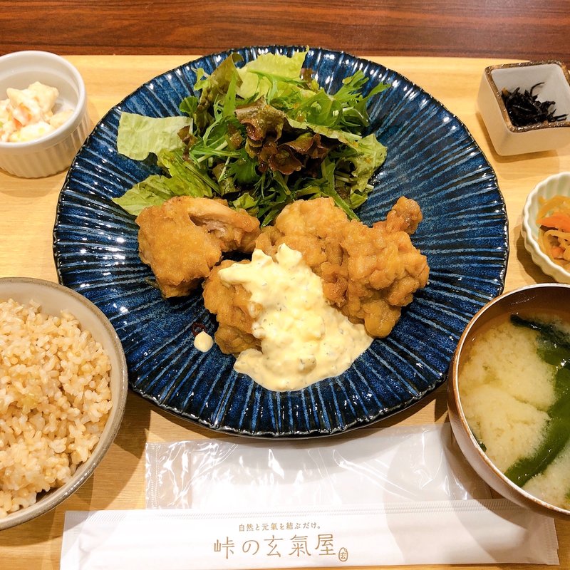 グングンセット（チキン南蛮）(峠の玄氣屋グングンカフェ（リバレイン）)