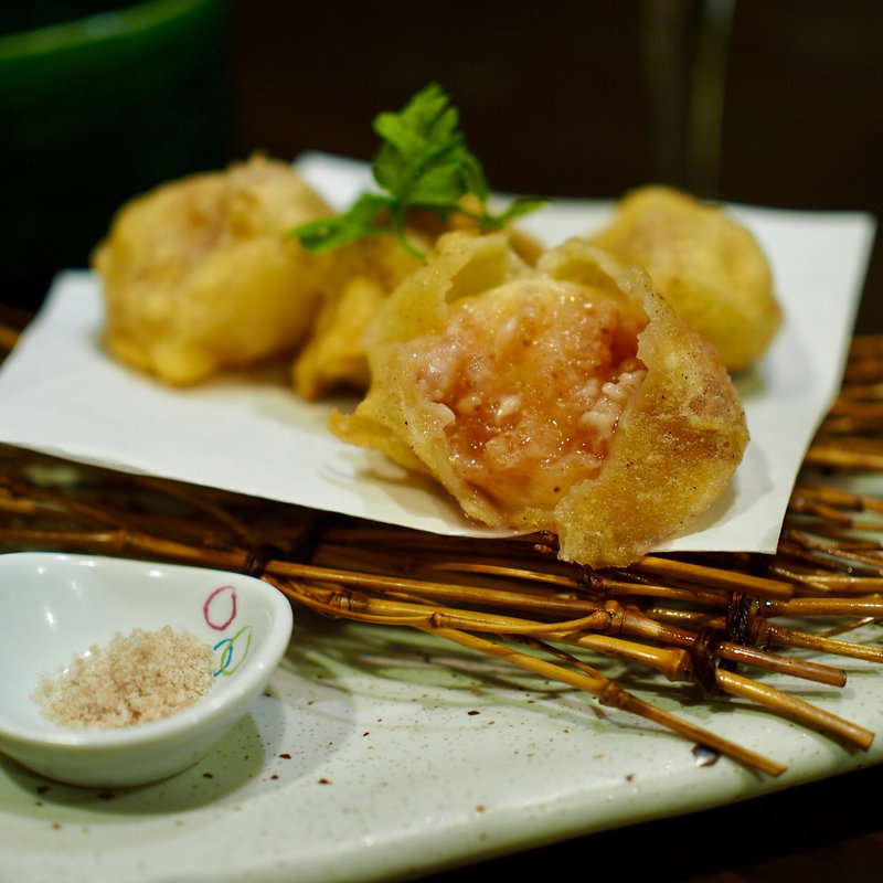 無花果の天ぷら(米と葡萄)