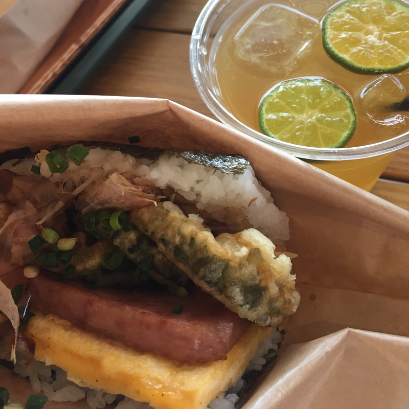 ゴーヤの天ぷら(ポークたまごおにぎり本店 )