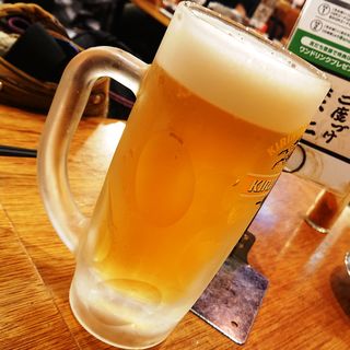 生ビール(串かつ でんがな 武蔵新城店)