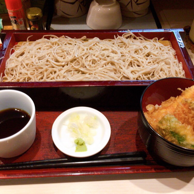 もりそばと天ぷら丼(大塚 みとう庵)