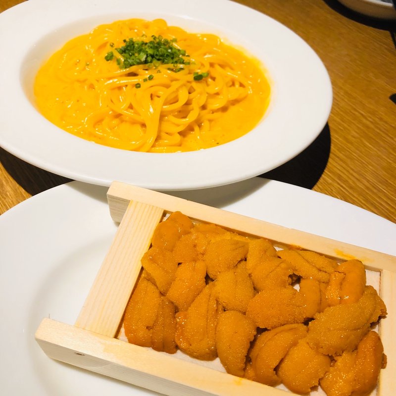 雲丹ぶっかけパスタ(Fish Market丸秀)