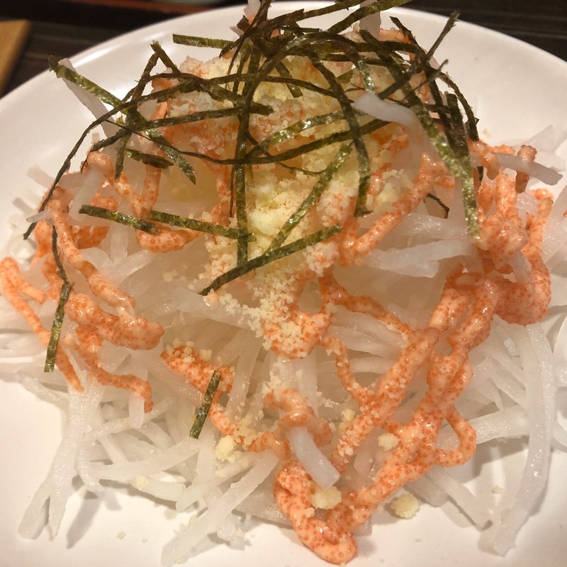 明太大根サラダ(博多もつ鍋浜や博多駅朝日ビル店)