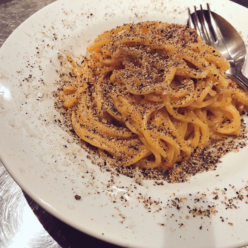 スパゲッティ辛ボナーラ(MARTE)