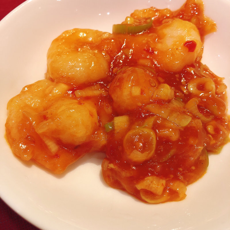 海老チリハーフ(新宿 秀山)