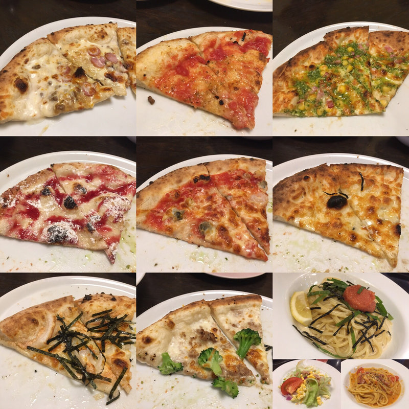 バラエティピッツァAセット(ピッツェリア馬車道 草加谷塚店)