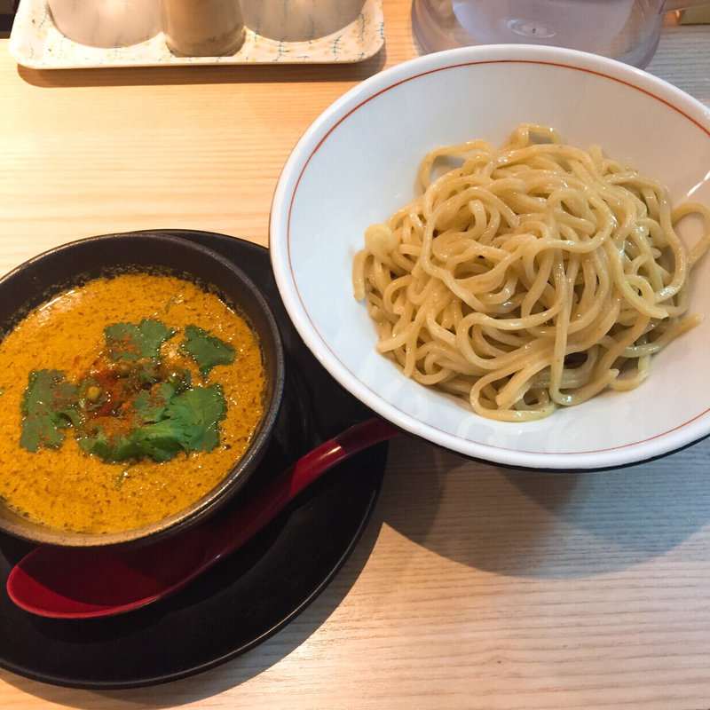 カレー風味の坦々つけ麺(拉麺開花(らーめんかいほう))