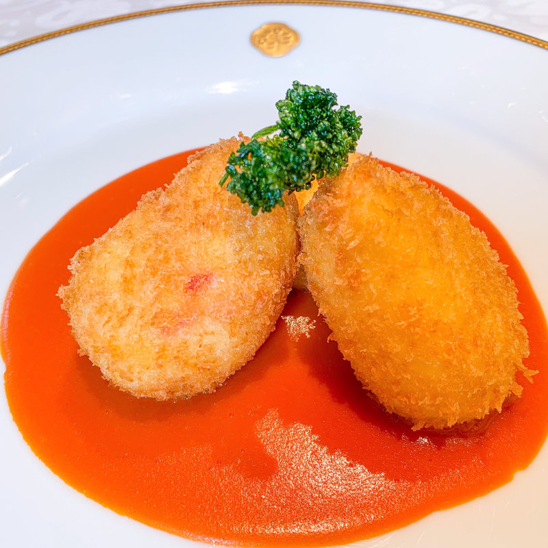 クラブクロケット トマトソース(資生堂パーラー 銀座本店レストラン)