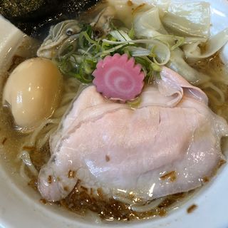季節限定　牡蠣塩わんたん麺+味玉無料券(福島壱麺 （イチメン）)