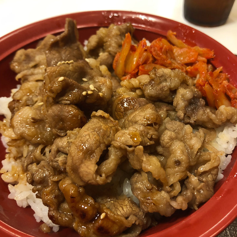 キムチ牛カルビ焼丼 並盛(すき家 堺津久野店 )