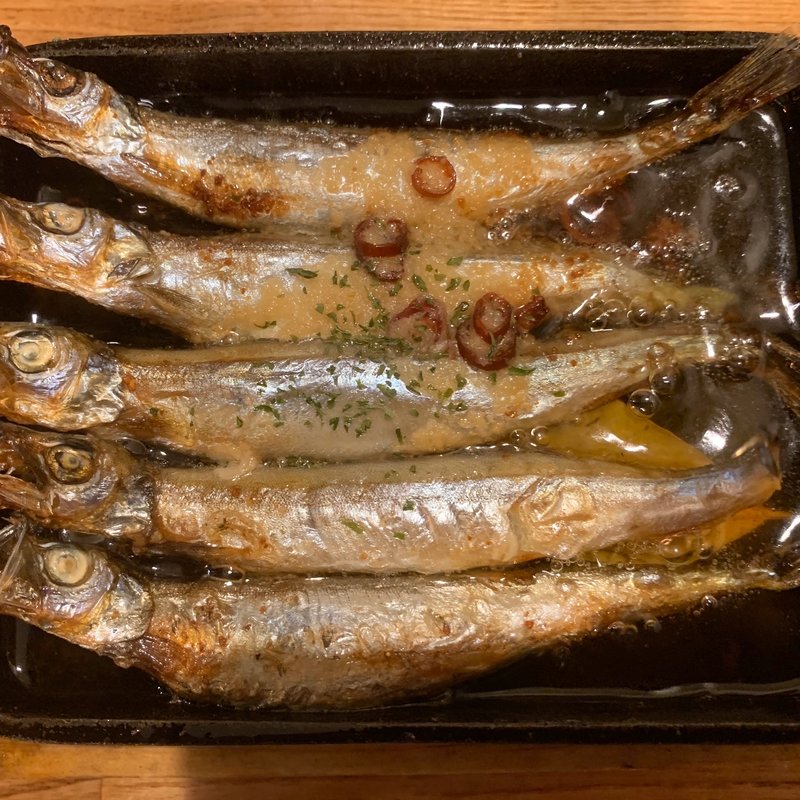 ししゃものオイルサーディン(蔵元直送酒場 上よし)