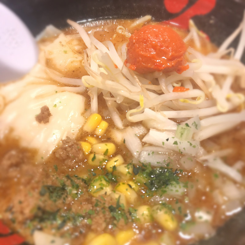 辛味噌エビワンタン麺(酒田ラーメン 花鳥風月)