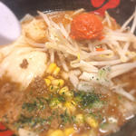 辛味噌エビワンタン麺(酒田ラーメン 花鳥風月)