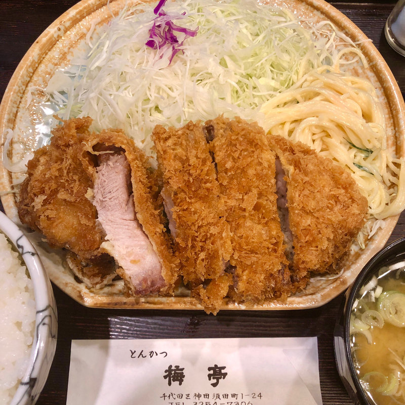 ロースかつ定食(梅亭)