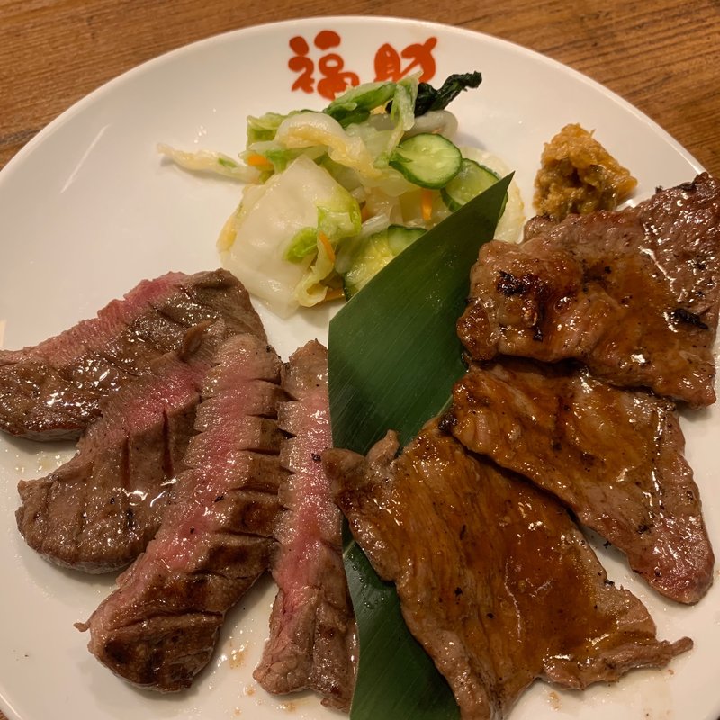 牛タン&牛ハネシタタレ焼き定食(福助 神戸ハーバーランドumie店 )