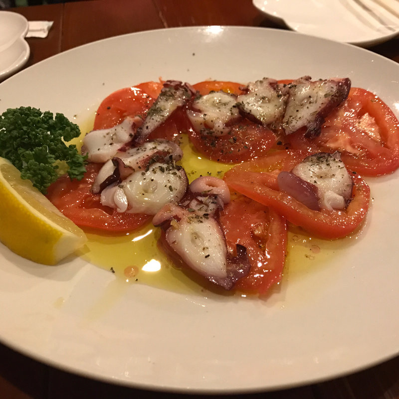 タコのカルパッチョ(西洋見聞 カンカン)