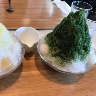 宇治抹茶 かき氷(TORAYA TOKYO)