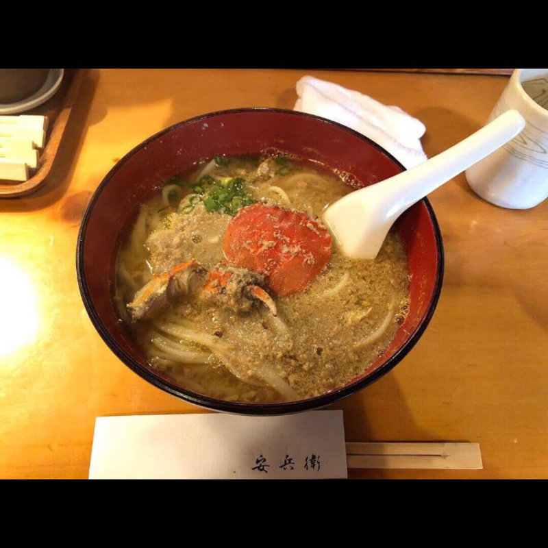ズガニうどん(安兵衛 )