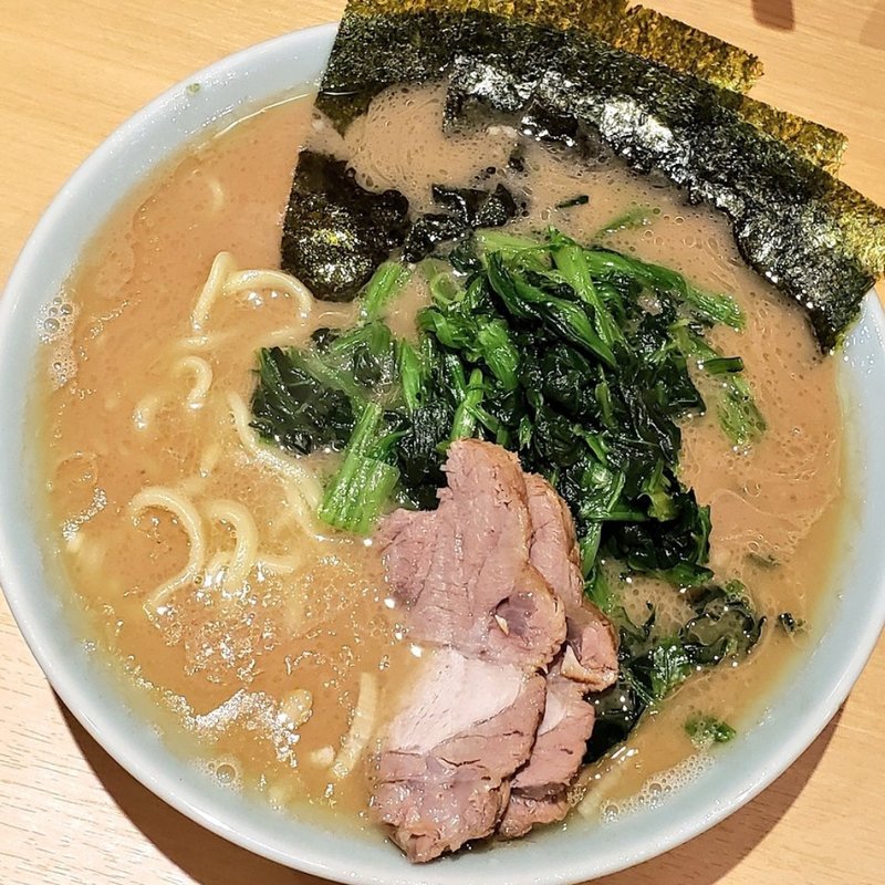 ラーメン(ほうれん草増し)(家系ラーメン 貫徹家)