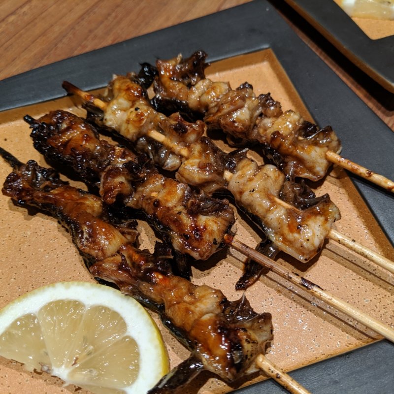 うなぎのかぶと串焼き(うなぎ 四代目 菊川)