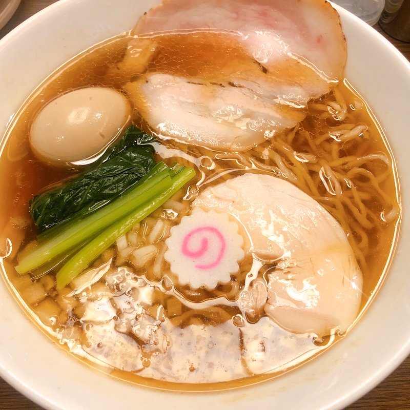 魚鶏貝塩らーめん大盛り＋玉子(フスマにかけろ中崎壱丁)