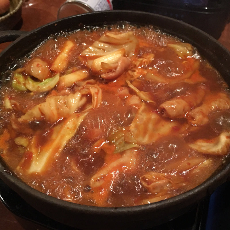 鉄鍋ホルモン(旬鮮馳走 碧亭)