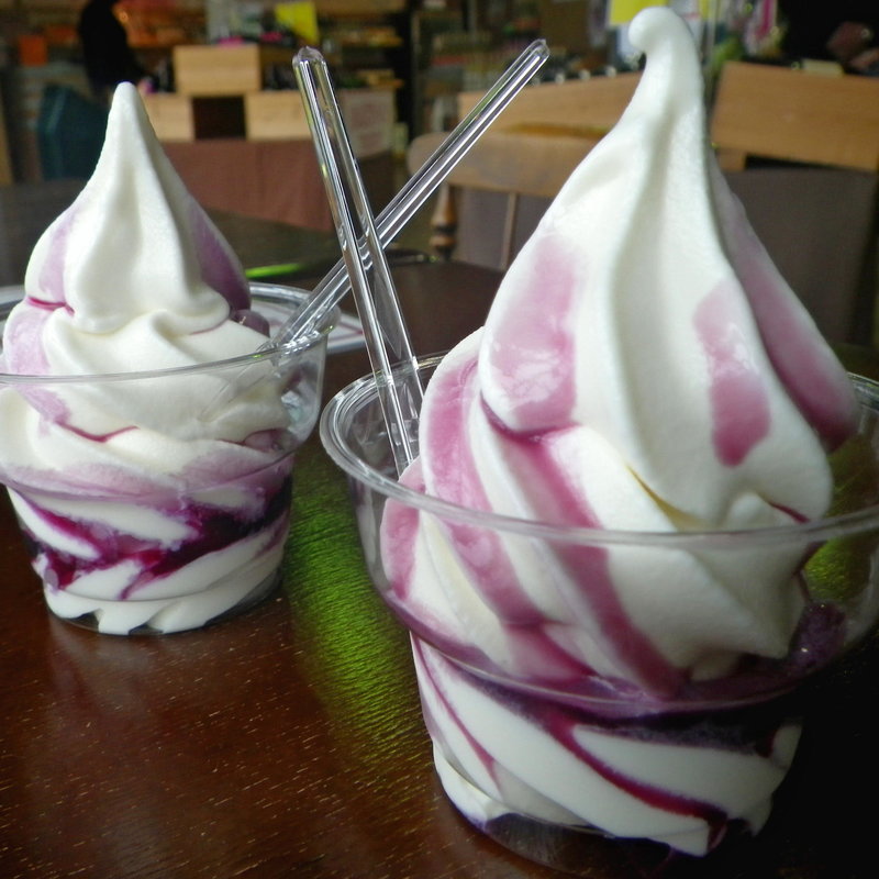 ワインかけソフトクリーム(ワインシャトー大迫 )