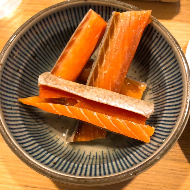 鮭とばの酒浸し(アテニヨル )