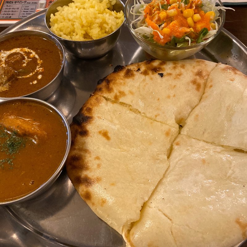 トゥカリータリーセット(日替わりと豆)(ナワブ八丁堀店)