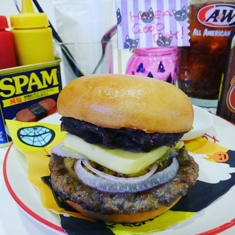 アンバターサンド＋パティ＋パイナップル＋オニオン(13Diner)