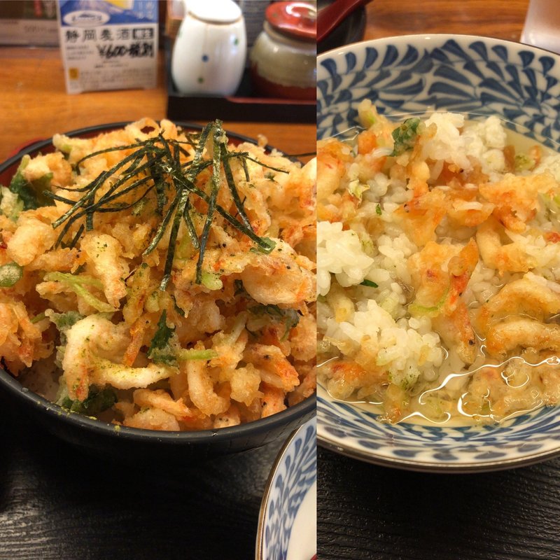 ぬまづ丼桜海老かき揚げ(魚河岸割烹さかなや千本一 （うおがしかっぽうさかなや せんぼんいち）)